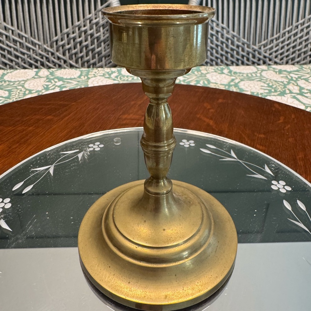 Vintage Brass Candle Holder